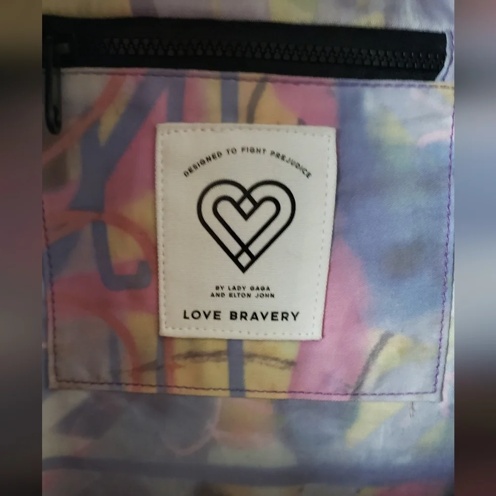 Love Mini Backpack Love Bravery Lady Gaga Elton John Macy's Exclusive NWT